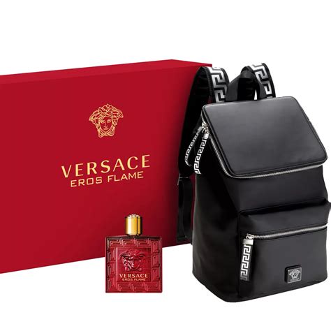 hudson's bay versace backpack|VERSACE Versace Eros Flame Eau de Parfum and Backpack 2 .